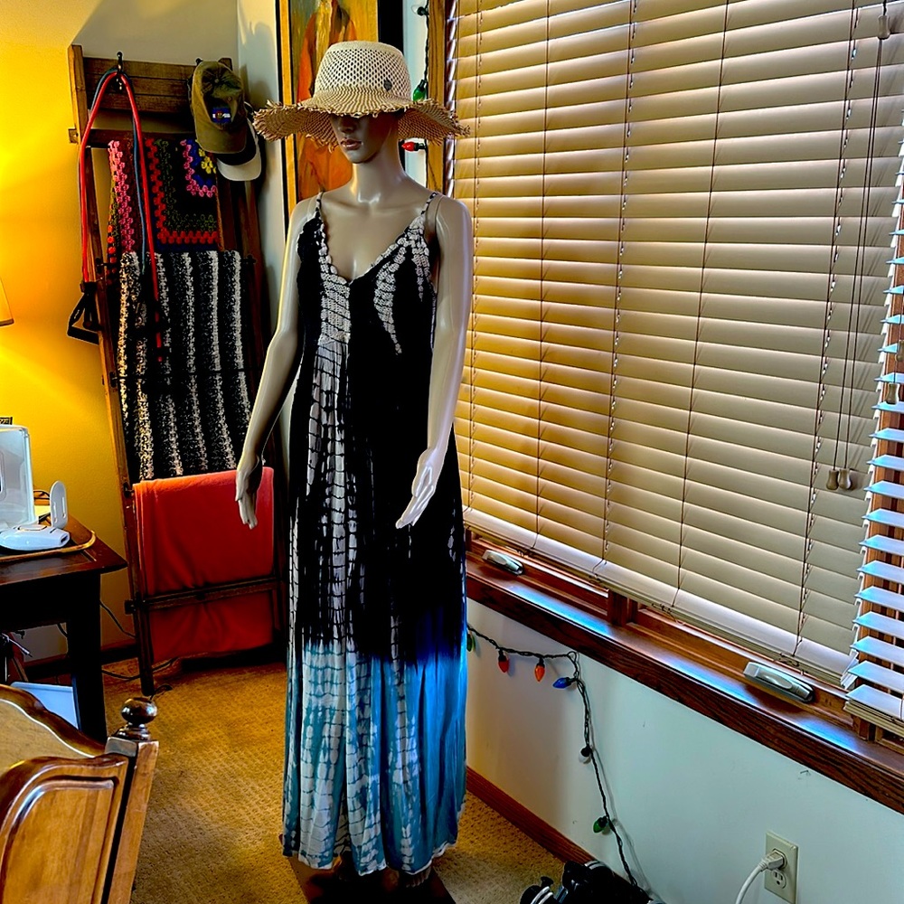 Summer boho lined beach dress l/xl Worldmarket